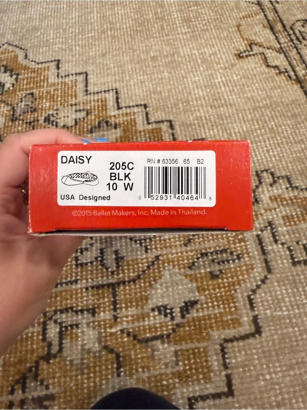 New in box black Daisy Capezio ballet slippers size 10
